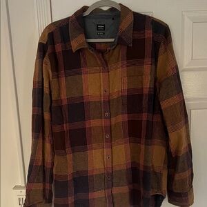 Urban Pipeline Men's Plaid Shirt - Maroon and Mustard